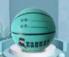 Não. Bola de Basquete de Borracha Infantil 4-5 Anos para Alunos de Jardim de Infância e Ensino Fundamental, Esporte de Treinamento Antiderrapante e Resistente ao Desgaste ao Ar Livre, Basquete Azul Lago