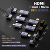 Adaptador MINI HDMI HD de Cotovelo HDMI grande para pequeno macho para fêmea Adaptador MINI HDMI para Micro