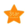 Broche de Estrella de Cinco Puntas Multicolor Insignia de Estudiante Estrella Pin de Recompensa Accesorio de Regalo para Niños