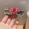 Accesorios para el cabello estilo coreano nuevos de alta calidad exquisitos rosa rosa dopamina rosa chica diamantes de imitación diamante clip BB pasador lujo ligero