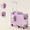 Maleta Montable para Niñas, Nuevo Modelo 2026, Maleta de Cabina con Cerradura de Contraseña, Maleta de Viaje con Ruedas Silenciosas