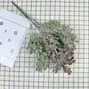 Ramo de Plantas Artificiales con Follaje, Flores y Pasto para Arreglos Florales de Boda, Hojas Decorativas, Césped Artificial, Adornos de Estilo Nórdico para Sala de Estar Interior