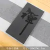 Placa Cubierta de Agujero para Tetera de Piedra Natural, Placa Cubierta Embebida para Mesa de Té, Placa de Piedra para Cocina de Inducción, Bandeja de Té de Piedra Oro Negro, Hecho a Medida