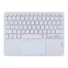 Teclado táctil bluetooth de 10 pulgadas 7 pulgadas teclado luminoso colorido teclado bluetooth de tres colores teclado de tres sistemas caja de ratón