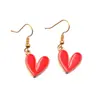 10 Colores 16*18mm Accesorios de Joyería de Aleación para Bricolaje Encanto Geométrico Esmaltado Dorado Kc Colgante de Corazón