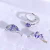 Anillo Abierto Morado Romántico Súper Hada Circonita Lujo Accesible Mariposa Cola de Pez Diseño de Nicho Exquisito de Gama Alta para Mujeres