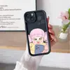 Chica divertida con mascarilla, luciendo relajada, funda de silicona para teléfono para Apple 18 Pro Max, funda protectora de carcasa blanda para iPhone 14 Pro Max