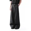Pantalones Negros para Hombre Margiela Cleanfit Primavera y Otoño Pierna Ancha Holgados Casuales Pantalones de Traje Profesionales de Moda Tendencia