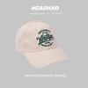 Gorra de Béisbol de Copa Suave Bordada Retro Americana Gorra de Verano Hombre y Mujer Pareja Sombrero Coreano Venta al por Mayor Beige Negro