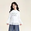 TUTU Elefantito Ropa Infantil Pantalones Acampanados para Niñas Otoño 2026 Nuevos Pantalones Largos Casuales Ligeramente Acampanados para Niños Mayores
