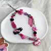 Corrente de Celular M-Bean Feita à Mão DIY Cordão de Contas Pulseira de Pulso Original Pingente de Biscoito Meninas Superpoderosas para Mulheres