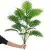 Plantas Verdes Simuladas de Venta Caliente Transfronteriza, Árboles Falsos de Girasol, Hojas de Hierro, Plantas en Maceta para Sala de Estar Interior, Bonsái de Decoración para Paisajismo