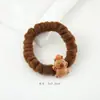 Cerdo de Guinea de Dibujos Animados Lindo Color Café con Leche Anillo de Intestino Cuerda para el Cabello Pinza para el Cabello Suave Lindo para Niña Cuerda para Cola de Caballo Accesorios para el Cabello Banda Elástica Venta al por Mayor