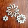 Molde de Plástico con Forma de Flor de Crisantemo Arrugado de Dibujos Animados para Galletas, Molde Decorativo para Repostería Casera DIY