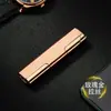 Encendedor inflable aclamado por Internet, resistente al viento, ultrafino, pequeño, recto, de metal, creativo, personalizado, para hombres.