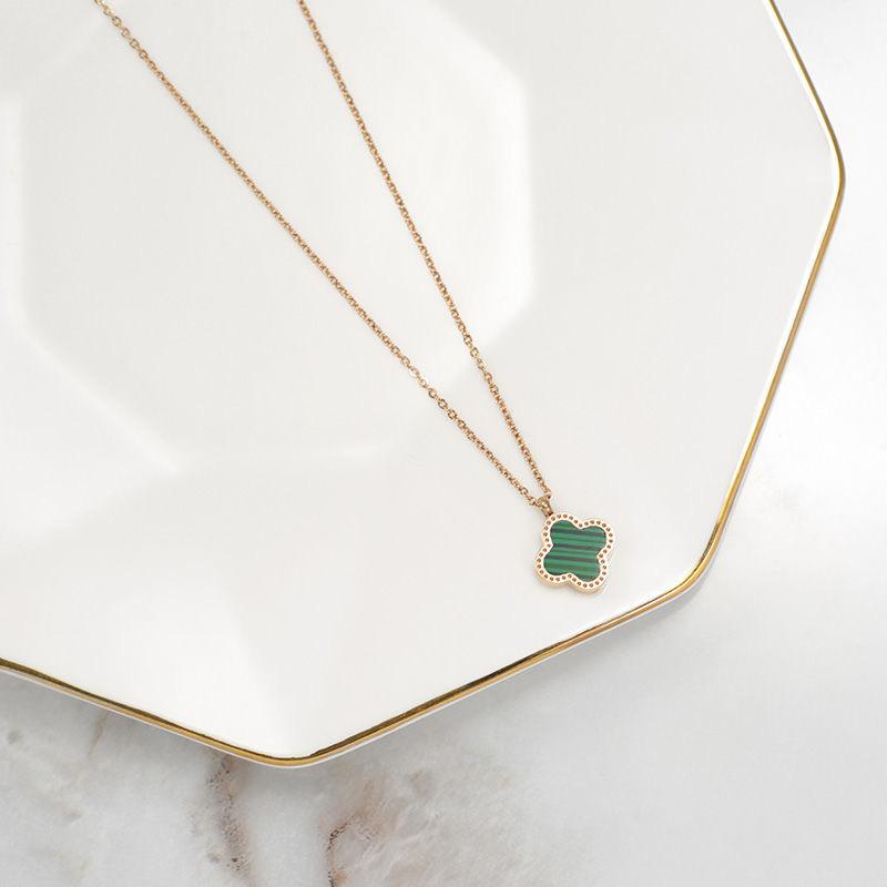 四叶草-黑绿贝-玫瑰金