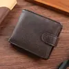 Atacado do Fabricante Novo Modelo Carteira Masculina Estilo Curto Grande Capacidade Pu Couro de Alta Qualidade com Múltiplos Porta-Cartões para Homens