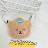 Desenho animado fofo urso broche de pelúcia atacado menina japonesa coração acessórios para cabelo bolsa pingente caixa de presente acessórios para roupas