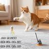 Brinquedo para Gato Varinha com Penas Autoentretenimento Gadget para Aliviar o Tédio Brinquedo para Gato Varinha Retrátil Resistente à Mordida Brinquedo Interativo para Pet