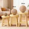 Brinquedo para gato, bola de sisal, extra grande, para autoentretenimento e alívio do tédio, vara com pena para gatos, durável e resistente à mordida, bola que faz barulho, linha completa de suprimentos para gatos