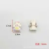 Miçangas Dopamina Gota de Óleo Liga Metálica Miçangas Pintadas à Mão Miçangas com Furo Grande Pulseira DIY Presente Kt Fofo Acessórios Versáteis Produto Acabado