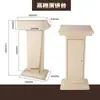 Púlpito de Fala Branco Simples de Alta Qualidade, Mesa de Palestra Moderna, Mesa de Boas-Vindas, Mesa de Recepção, Mesa do Anfitrião, Mesa de Inscrição