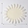 Manicura Girasol Oval Placa de Color 10 Piezas Placa de Uñas Postizas Tarjeta de Color Disco de 20 Colores Bolsa de Tarjeta de Color Transparente Natural