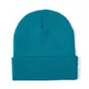 Gorro de Punto Hecho a Medida Color Sólido Gorro Grueso de Lana Invierno Resistente al Frío Cálido Moda Versátil Gorro de Esquí