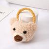 Novo conjunto de acessórios de cabelo fofo urso de pelúcia Teddy Rabbit Hair Band Hair Rope Combination Warm Cute Family Headwear para mulheres