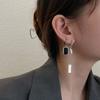 Aretes de Plata Esterlina S925 Únicos de Corazón para Reparar Corazón Roto para Mujer Nicho Lujo Accesible Diseño de Alta Gama Sentido del Diseño