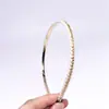 Nova Faixa de Cabelo com Pérolas Douradas e Prateadas, Moda, Simples e Versátil, Acessórios de Cabelo Elegantes Enrolados no Alto da Cabeça, Acessório de Cabeça Doce e Fofo