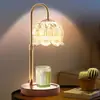 Lámpara para derretir cera con tubo curvo de altura ajustable y base de madera maciza, lámpara de mesa decorativa sin llama para fragancia, directo de fábrica, lámpara de vela de aromaterapia