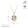 Collar Transfronterizo Europeo y Americano Nuevo de Plata de Ley S925 Moda Colgante Incrustado de Circonita Lujo Accesible Nicho Exquisita Joyería de Gama Alta