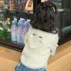 Suéter Cardigan de Dibujos Animados de Niña Limón Otoño Invierno Nuevo Estilo Ropa de Punto Gruesa Elegante para Niños Estilo Suave Top