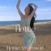 Estilo Pura Pasión de Playa Primavera y Verano Menta Nuevo Traje de Baño Dividido Cubre Carne, Conjunto de Tres Piezas Mambo Blanqueador para Resort Azul