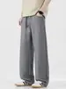 Ropa para Hombre Maple House / Pantalones Largos Casuales de Lyocell Tencel Primavera/Verano, Pantalones Casuales Holgados de Pierna Ancha Corte Recto Estilo Americano para Hombre