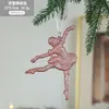 Plástico Rosa Pó Pegajoso Pó Dourado Enfeites de Natal Suprimentos para Decoração de Árvore de Natal Decorações Penduradas Arranjo de Cena Natal