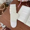 Cubiertas Blancas para Calcetines para Mujer, Calcetines Finos de Algodón de Verano, Calentadores de Piernas Sin Pies, Calcetines para la Pantorrilla, Calcetines de Medio Pie Estilo Ballet Miu, Calcetines Holgados