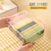 Caja de almacenamiento para funda de teléfono móvil con tapa, cajón de escritorio a prueba de polvo para guardar artículos diversos y organizar artefactos del dormitorio, caja de almacenamiento transparente