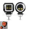 Farol de LED para Motocicleta Luz de Trabalho LED Nova Luz de Nevoeiro Modificada Off-Road 20W com Olho de Anjo