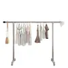 Tubería de Acero Galvanizado Simple de una Sola Capa Extra Larga Perchero para Ropa Estante para Secar Colchas al Aire Libre Estante para Ropa de Balcón Estante de Almacenamiento Interior para Colgar Ropa