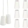 Accesorios para cortinas al por mayor transfronterizos reloj de madera blanco 6 piezas en stock suministro