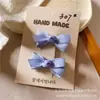 Presilha de cabelo infantil com 24 cores, presilha delicada de laço, presilha fofa para franja de bebê, fabricantes diretos, atacado