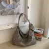 Bolsa Versátil de Lona Estampada de Leopardo para Mulheres, Bolsa Transversal Casual para Estudantes, Bolsa de Praia de Verão, Nova Bolsa de Ombro de Grande Capacidade 2026