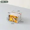 Bainabang Primeira Caixa de Armazenamento Transparente Off-White Espessada para Cartões Pequenos Armazenamento Multi-Cartão