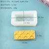 Molde de Silicone para Pinçar Xadrez Creme Crocante Molde Manual para Virar Mousse Bolo Chocolate Grau Alimentício