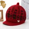 Gorro de Invierno para Mujeres de Mediana Edad y Mayores Abuela Mamá Persona Mayor Gorro Cálido Más Terciopelo Protección contra el Frío Lana Gorro de Punto para Señora Mayor