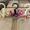 Colgador de Bolsas Giratorio de Seis Ganchos Dopamina, Perchero Multifuncional para Ropa Interior y Sombreros del Hogar, Estante de Almacenamiento sin Taladro