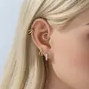 Novo Anel Fechado Liso de Aço Inoxidável Henson Estilo Europeu e Americano Simples Anel de Nariz e Joia para Piercing de Orelha em Forma de Cobra Torcida