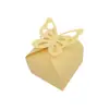 Caja de Dulces para Boda Mariposa Hueca Caja Mariposa de Papel Perlado para Boda Varios Colores Regalo de Agradecimiento de Boda Caja Cuadrada Pequeña Fabricante Stock Disponible